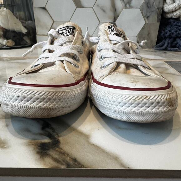 Converse All Star Women's Cream Sneakers Size 9 Stretchy Back Easy Slip On - Picture 2 of 10